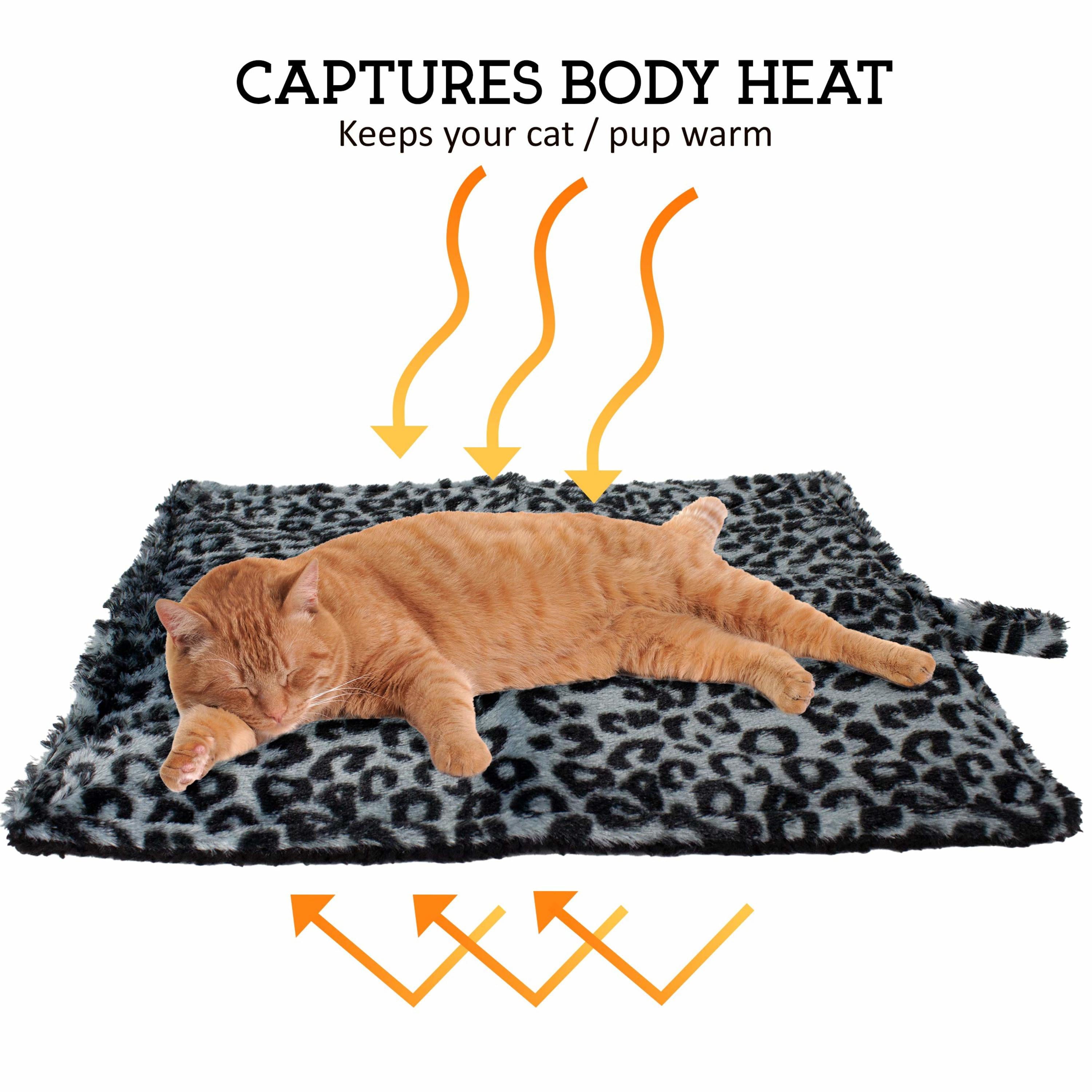 Downtown Pet Supply Thermal Cat Bed， Washable， Grey， Regular