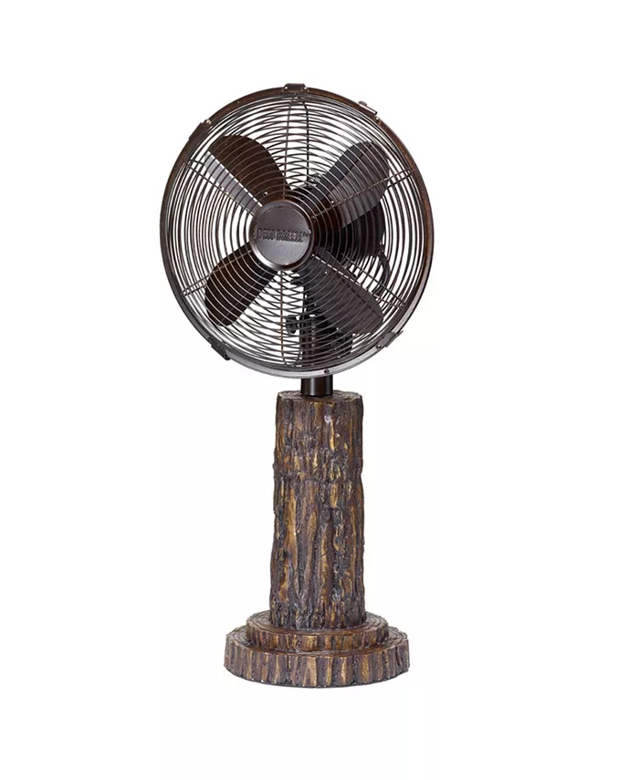 DecoBreeze Fir Bark Table Fan