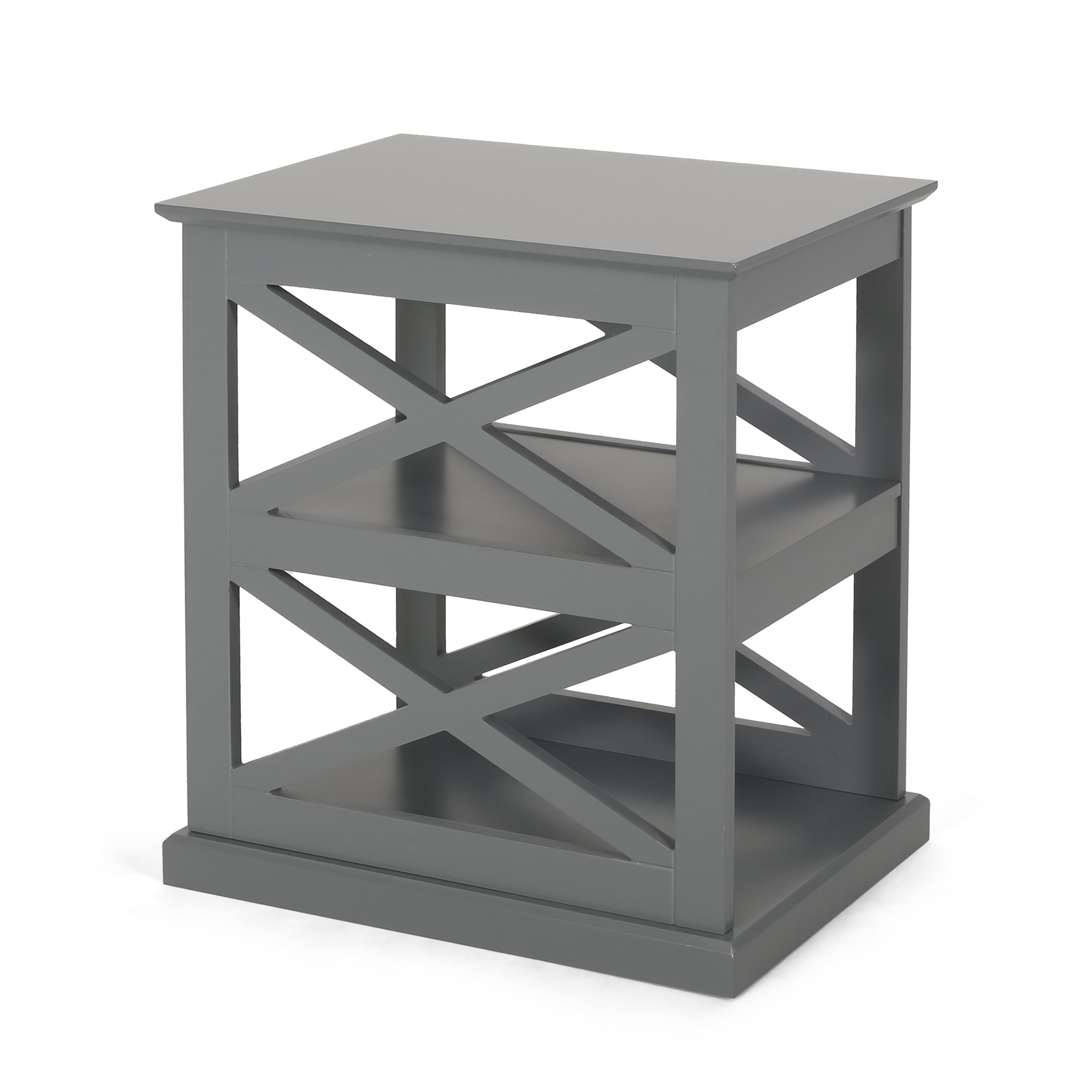 Redett Contemporary 2 Shelf Side Table