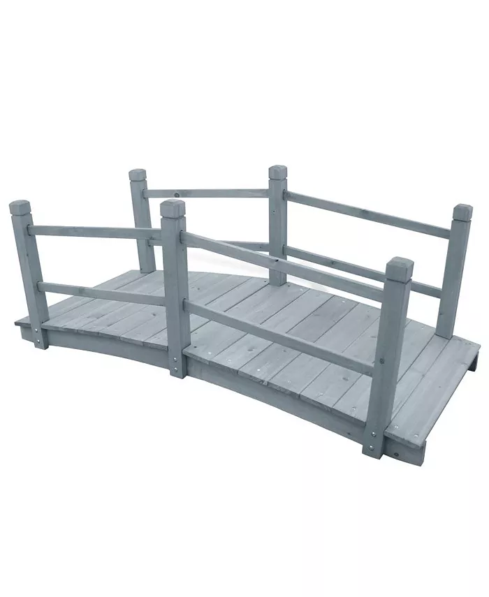 vidaXL Garden Bridge Gray 55.1