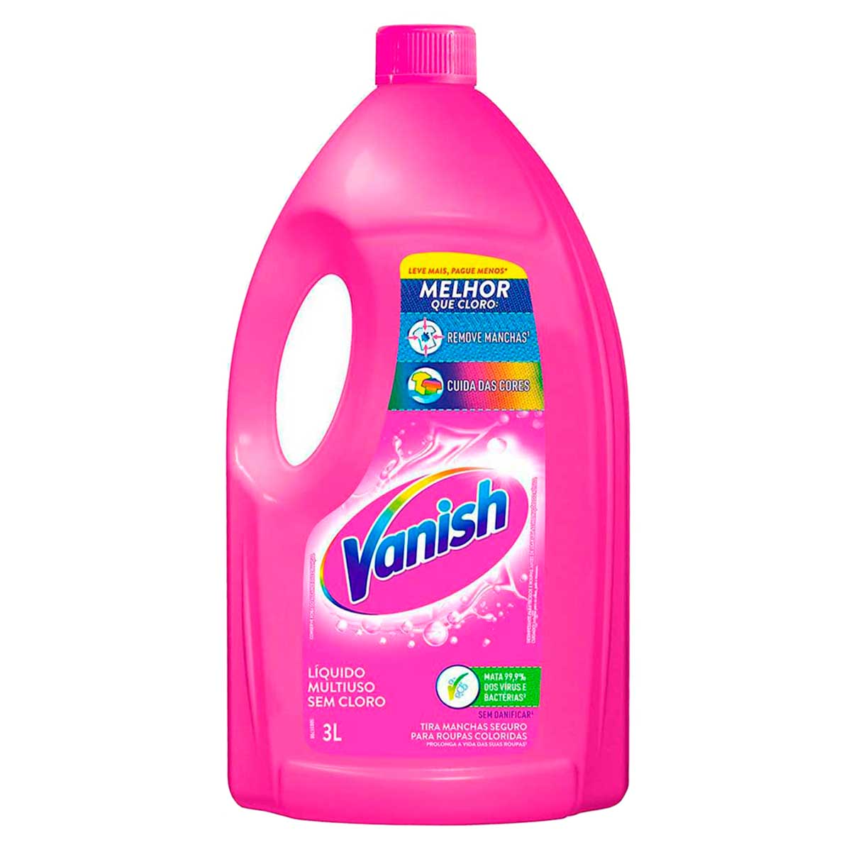 Tira Manchas em Gel Vanish Multiuso para roupas coloridas 3L