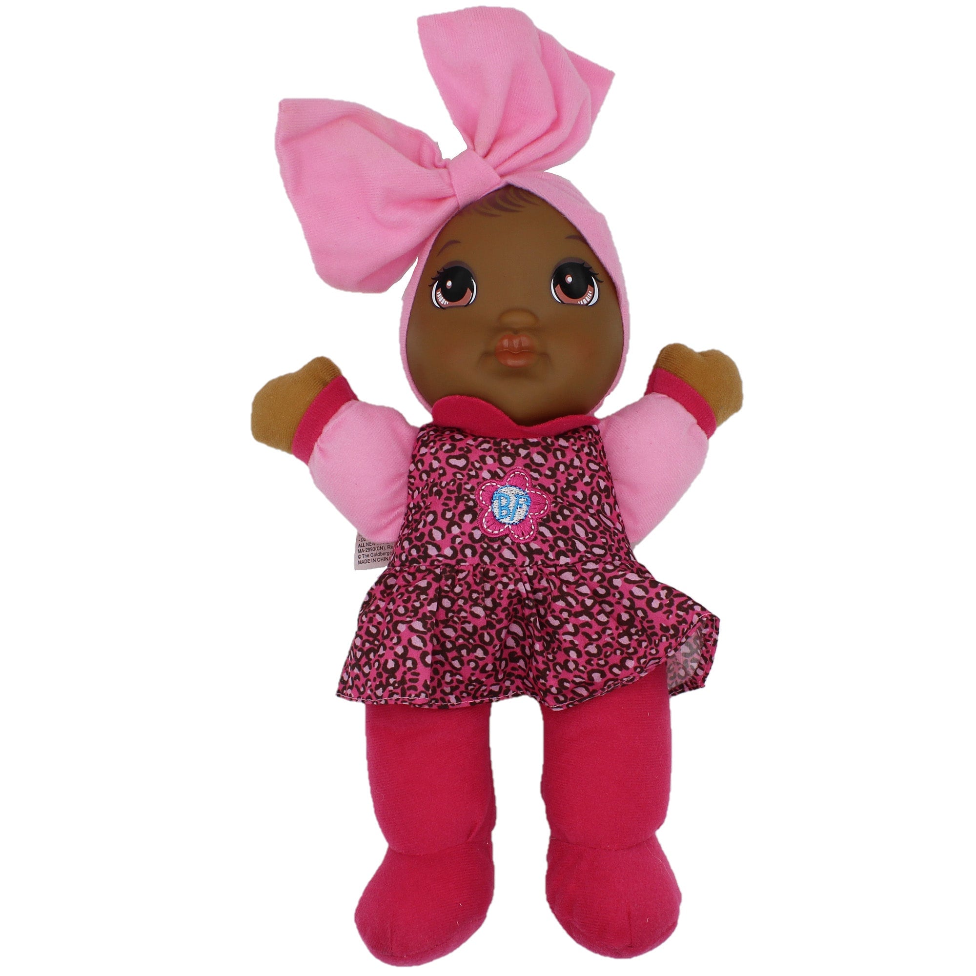 Goldberger Doll baby's First Kisses Animal Print Top African-American