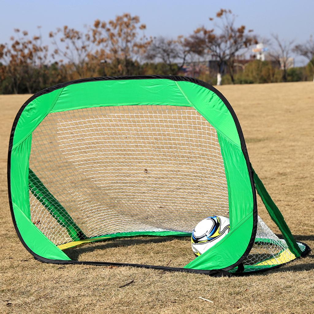 Kids Small Size Portable Soccer Goal Football Gate Outdoor Sport Training Toy - Green