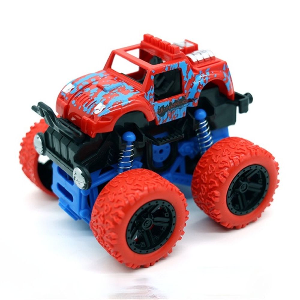 Car Model 4 Wheels Racing Game Dinosaur Off-road Vehicle Police Car Inertia Car Toy Toy Vehicles Pullback Car Action Figure RED