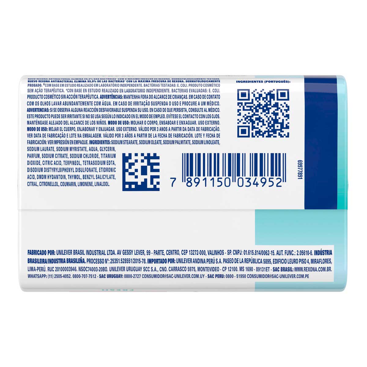 Sabonete em Barra Rexona Antibacterial Fresh  84g