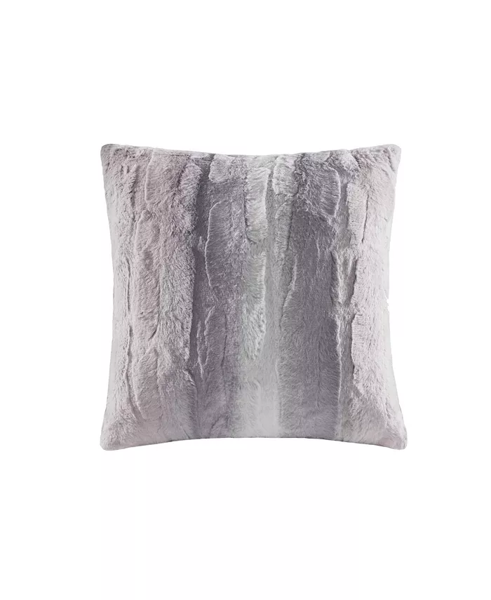 Gracie Mills Zuri Faux Fur Square Pillow 20x20