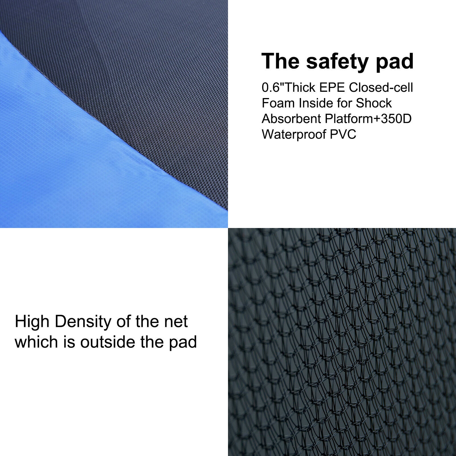 Polar Aurora 14Ft Outdoor Backyard Trampoline for Kids Adults Family Happy Time with Safety Enclosure Net， Non-Slip Ladder，Spring Pad Combo Bounce Jump Recreational Trampoline