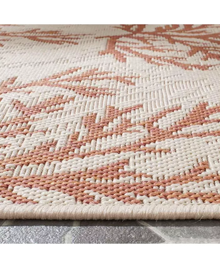 Safavieh Courtyard Beige and Terracotta 9' x 12' Sisal Weave Outdoor Area Rug