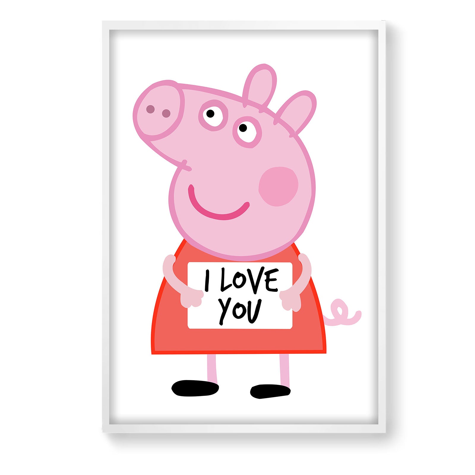 Peppa Pig Framed Graphic Art Print  Soapr0003