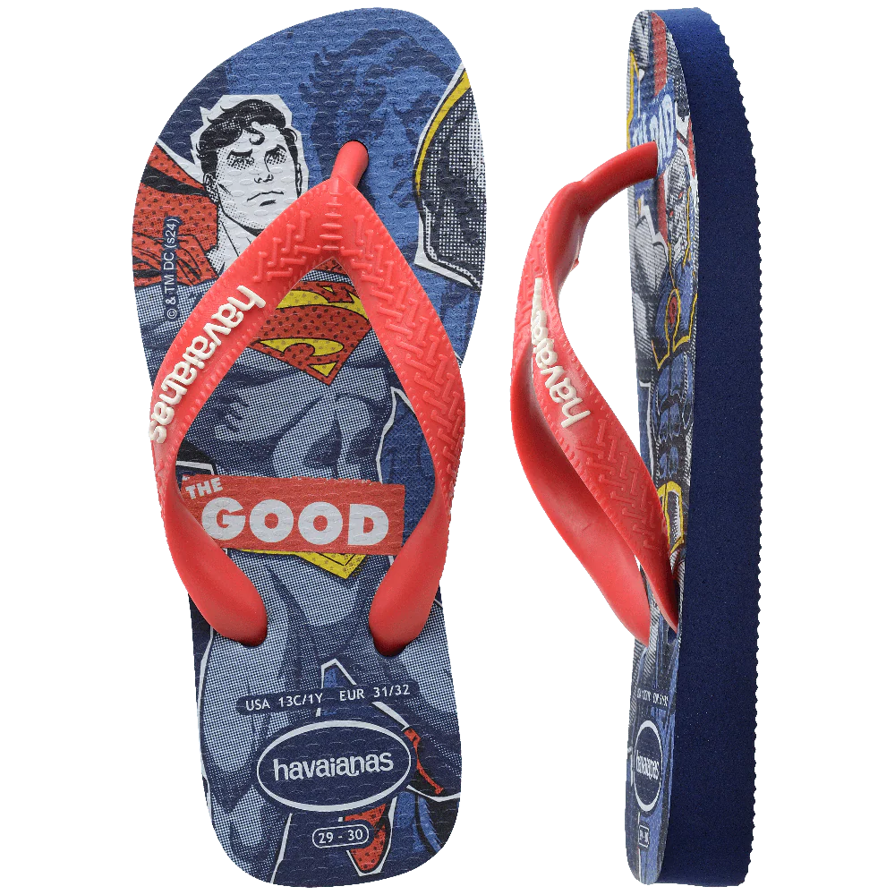 Chinelo Havaianas Infantil Top Heróis DC Super-Homem