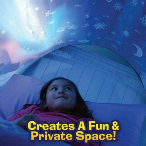 Bed Tents Fantasy Fun Foldable Play Pop up Outdoor Indoor Dream Twin Size ,Magic Playhouse Princess Secret Castle ,Birthday For Girls Kids Baby Winter