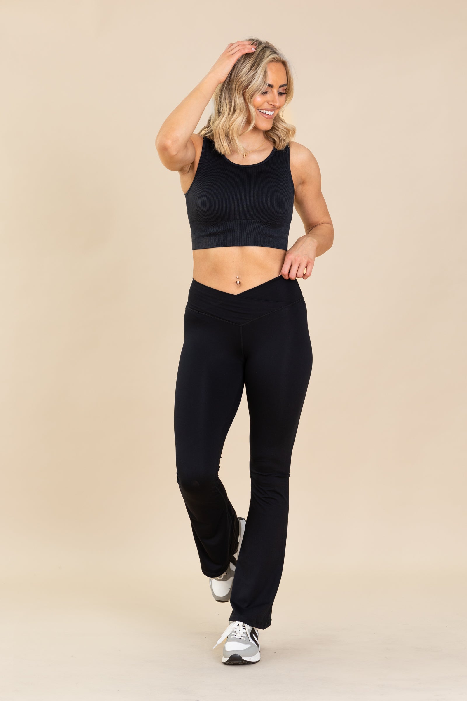Crossover Waist Yoga Pants