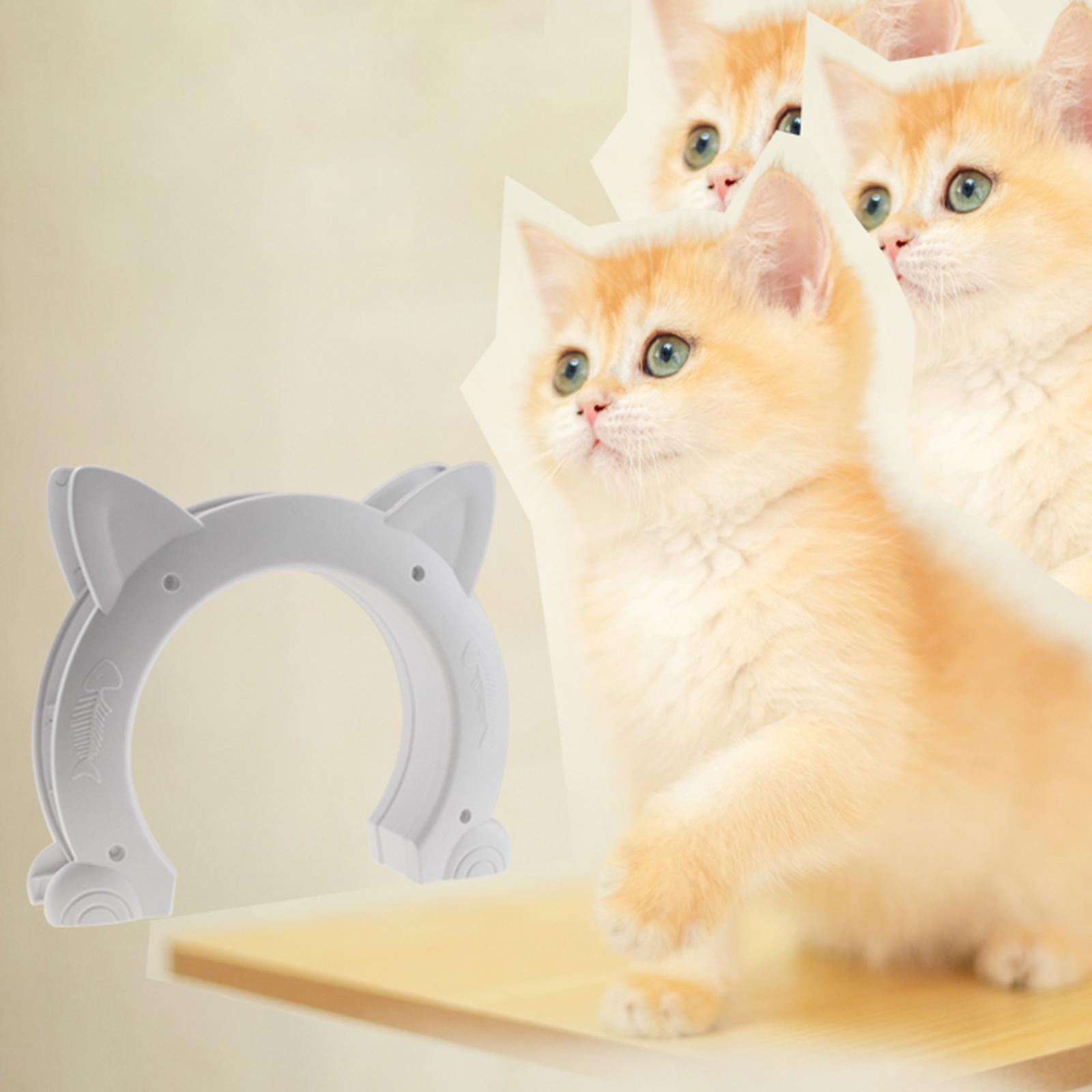 Cat Door for Cats Interior Door Cat Shape Pass Hole Access Toy