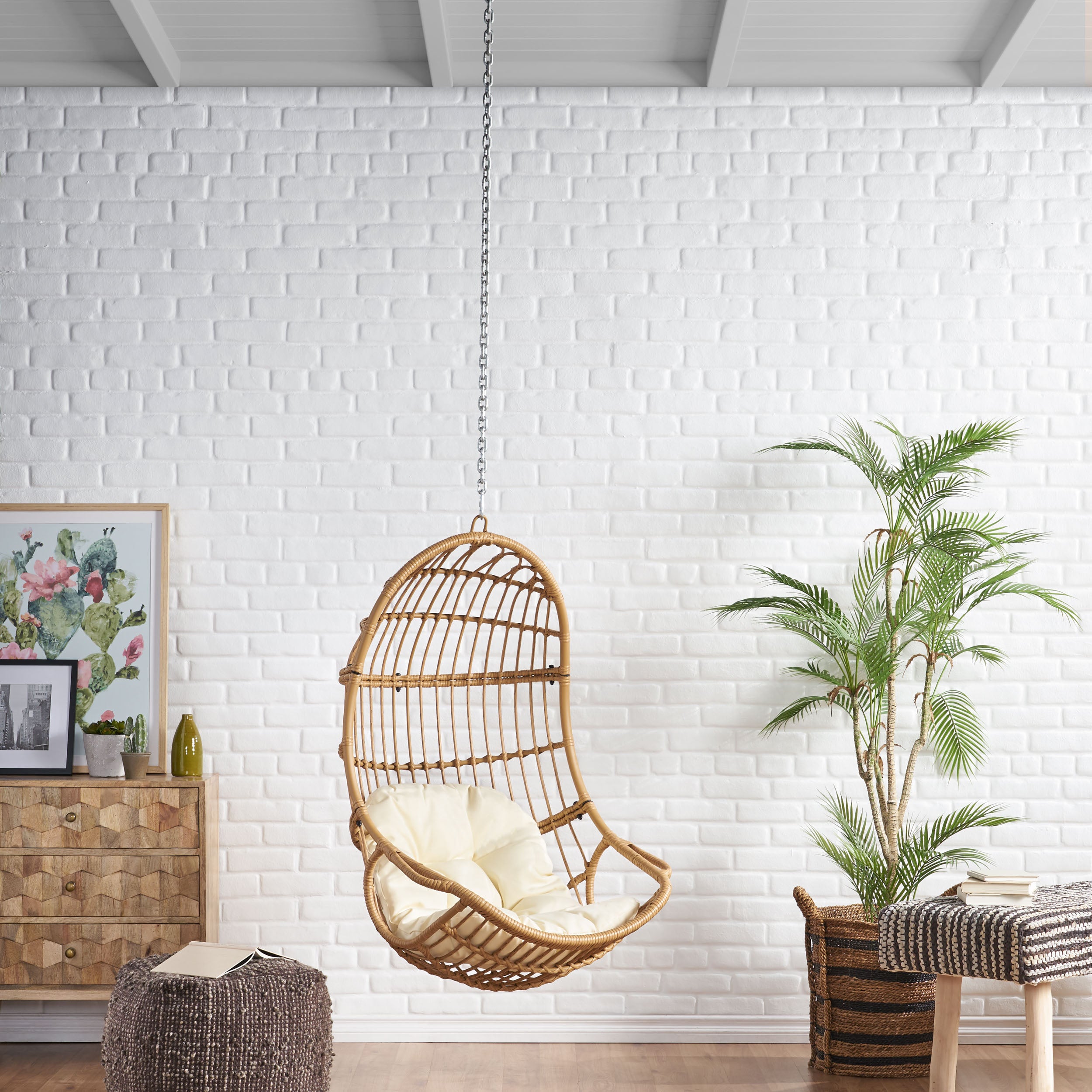 Ottawa Outdoor Wicker Hanging Nest Chair (No Stand)