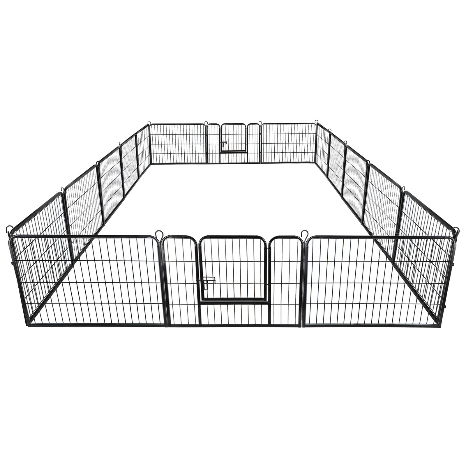 ZenStyle Foldable Detachable Multiple Shape Pet Playpen 16 Panel Dog Kennel Exercise