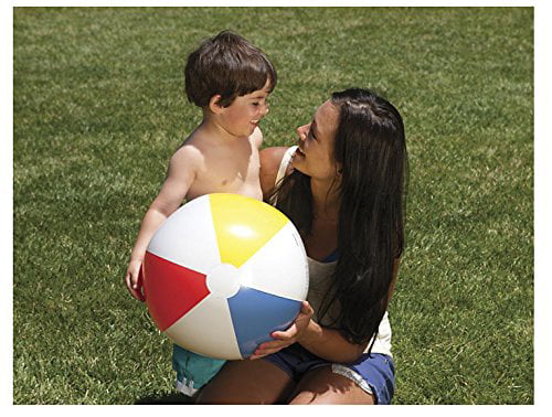 Lot of 2 - Intex Glossy Panel 24 inch Inflatable Swimming Pool / Beach Ball