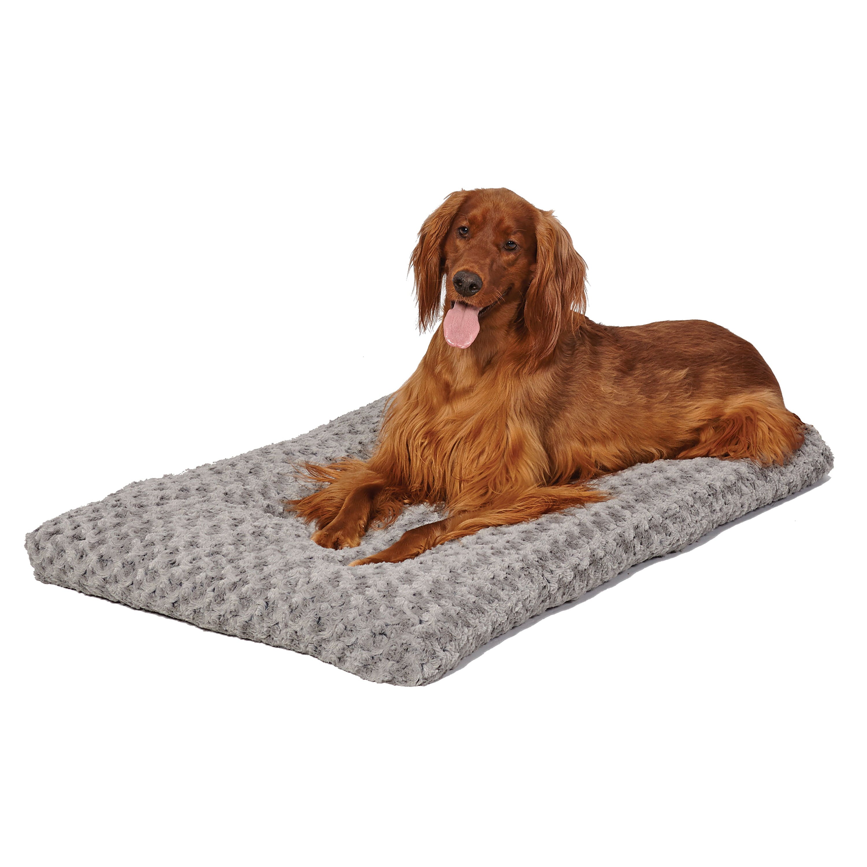 MidWest Quiet Time Dog Bed and Crate Mat， Deluxe Ombre Swirl， 42