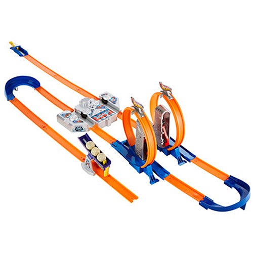 Hot Wheels Track Builder Total Turbo Takeover Track Set， Toy for Kids