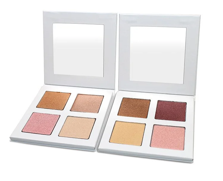 4 Color Shimmer Highlighters Powder Palette