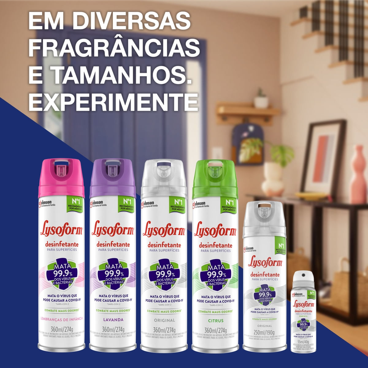 Desinfetante Aerossol Lysoform Citrus 360ml