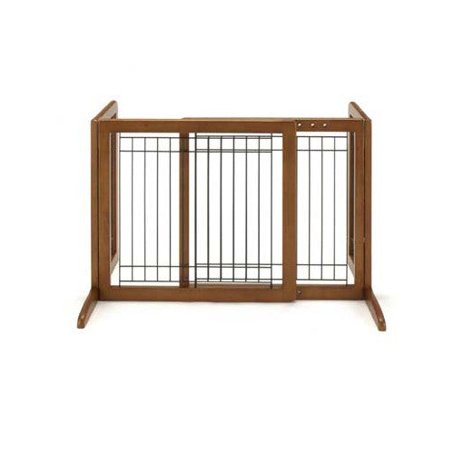 Richell Freestanding Dog Gate， Brown， Large， 71.30