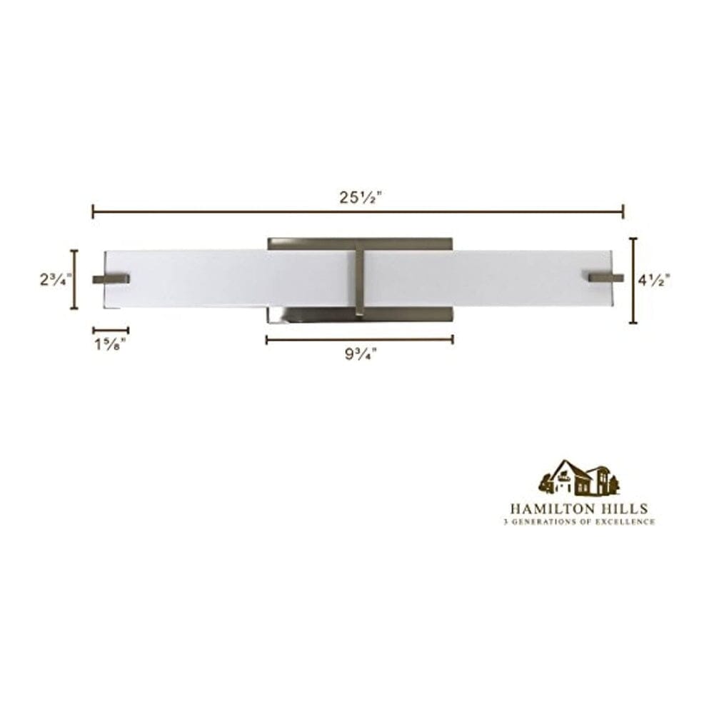 Modern Frosted Bathroom Vanity Light Fixture