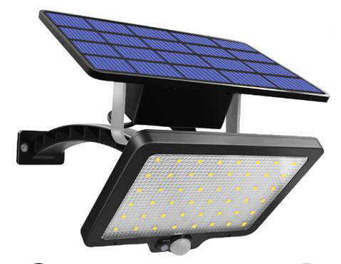 Neoglint 48 LED Solar Lights Outdoor Motion Sensor Light Dusk to Dawn Light with 5500mAh Battery， IP65 Waterproof Outdoor Solar Powered Security Flood Light for Wall Porch Shed Barn Garage， Black