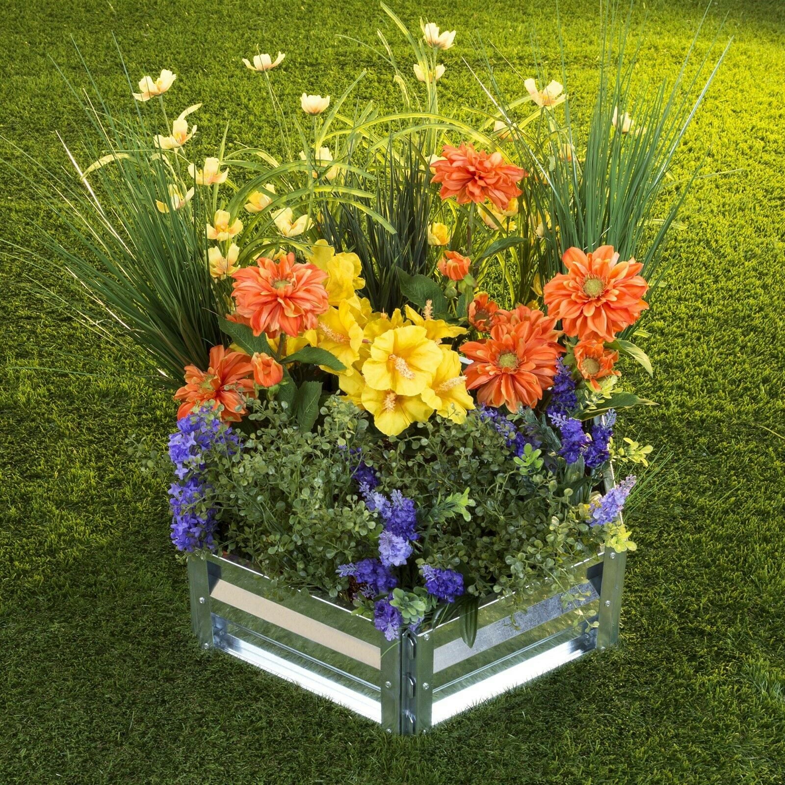 Pure Garden 50-193 Raised Garden Bed Plant Holder Kit - 21 x 9.75 x 5.5 in.