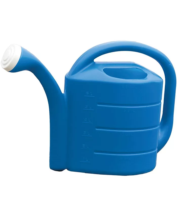 Novelty Deluxe Plastic Watering Can， Bright Blue， 2 Gallons