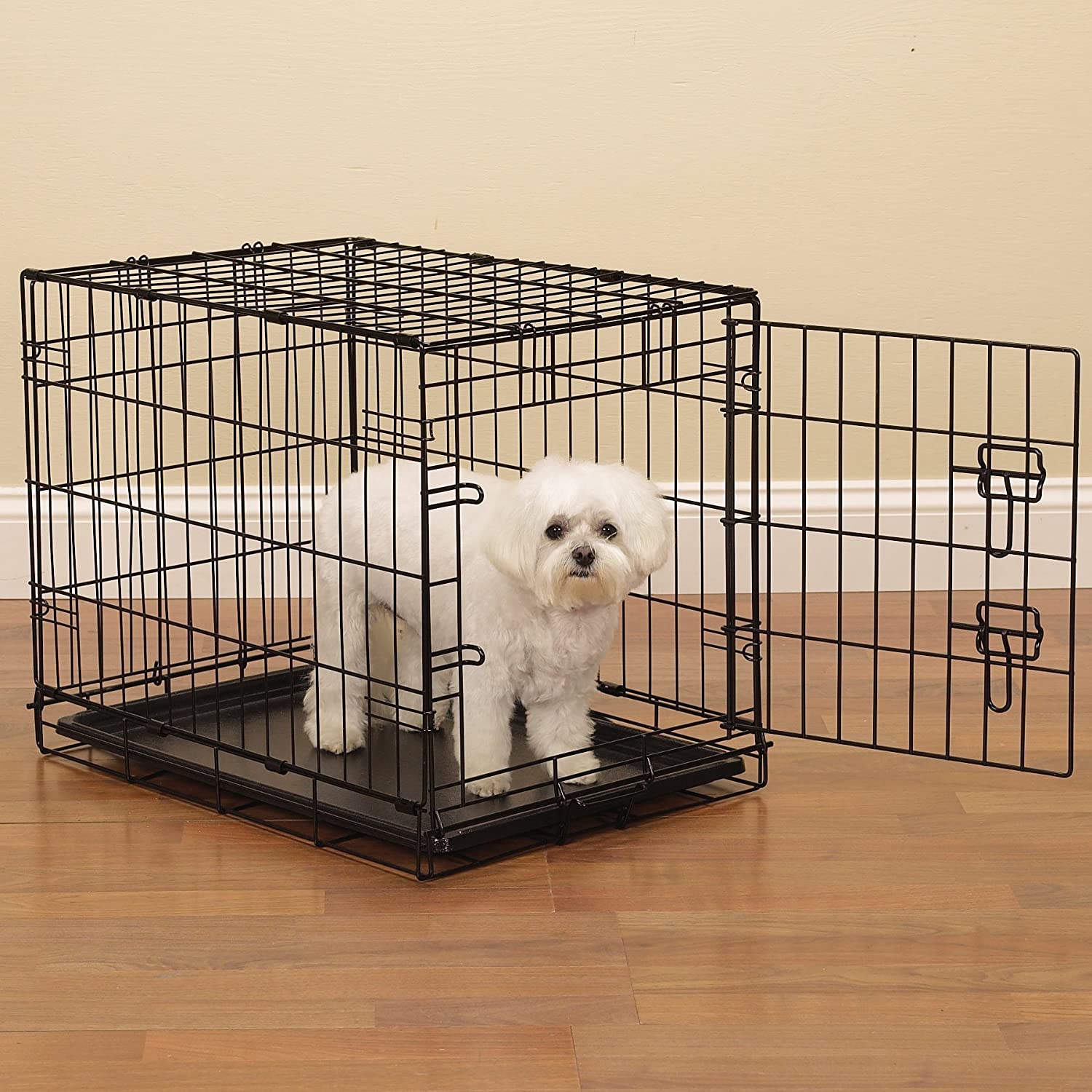 ProSelect Easy Dog Crates for Dogs and Pets - Black; Small， Medium， Medium-Large， Large， Extra Large