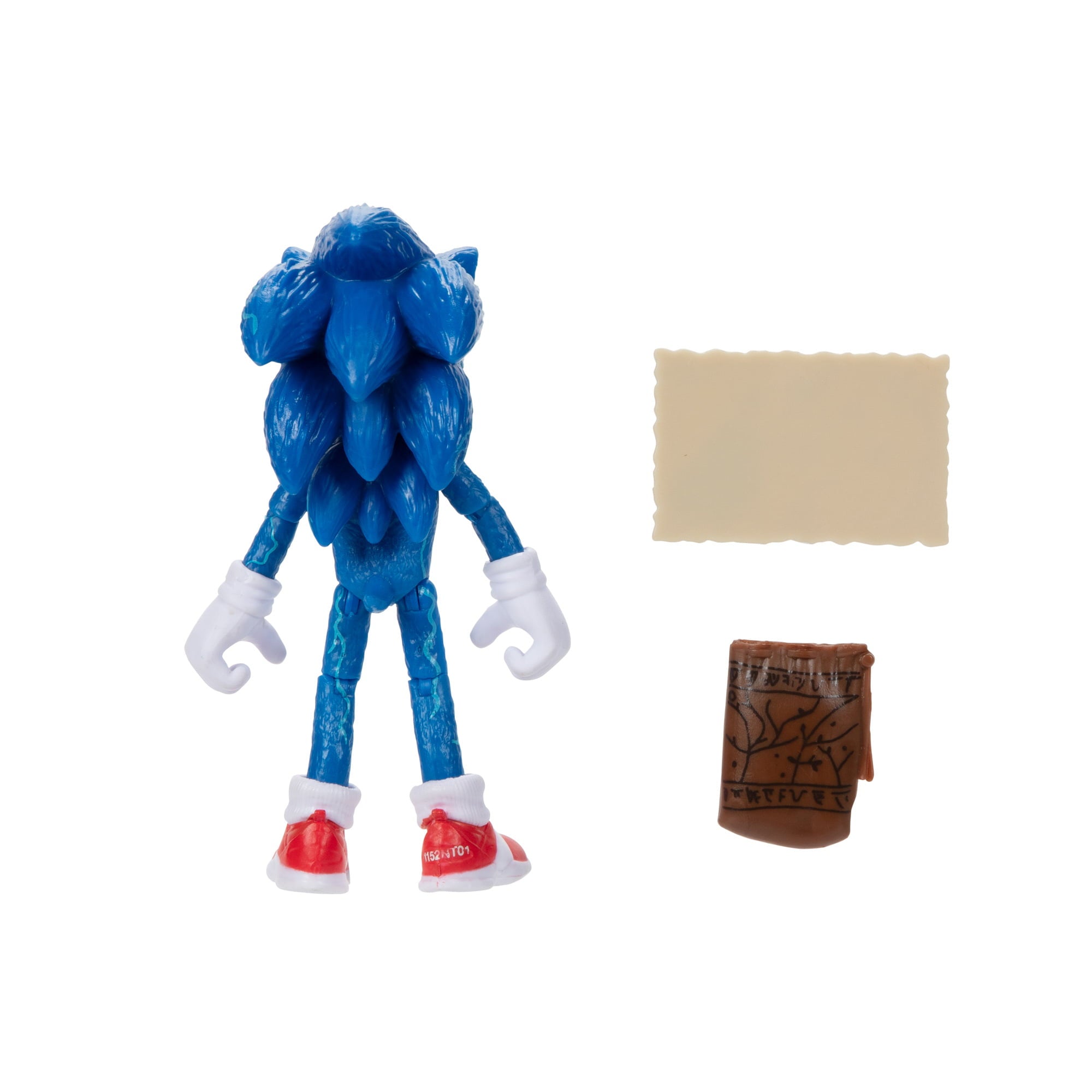 Sonic 2 Movie 4 Inch Figures Sonic with Map and Pouch