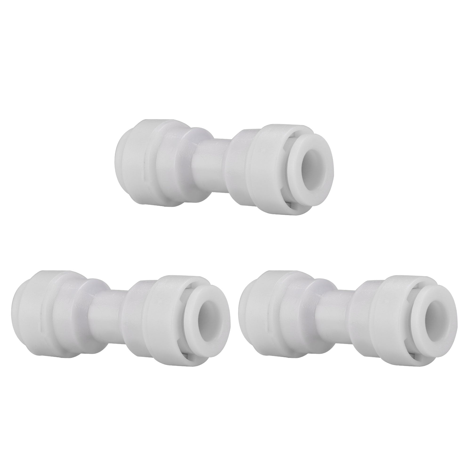 3pcs 1/4 Inch Straight Quick Connect Water Tube Filter Fittings Water Filter Hose Connector Pipe Joint Reverse Osmosis