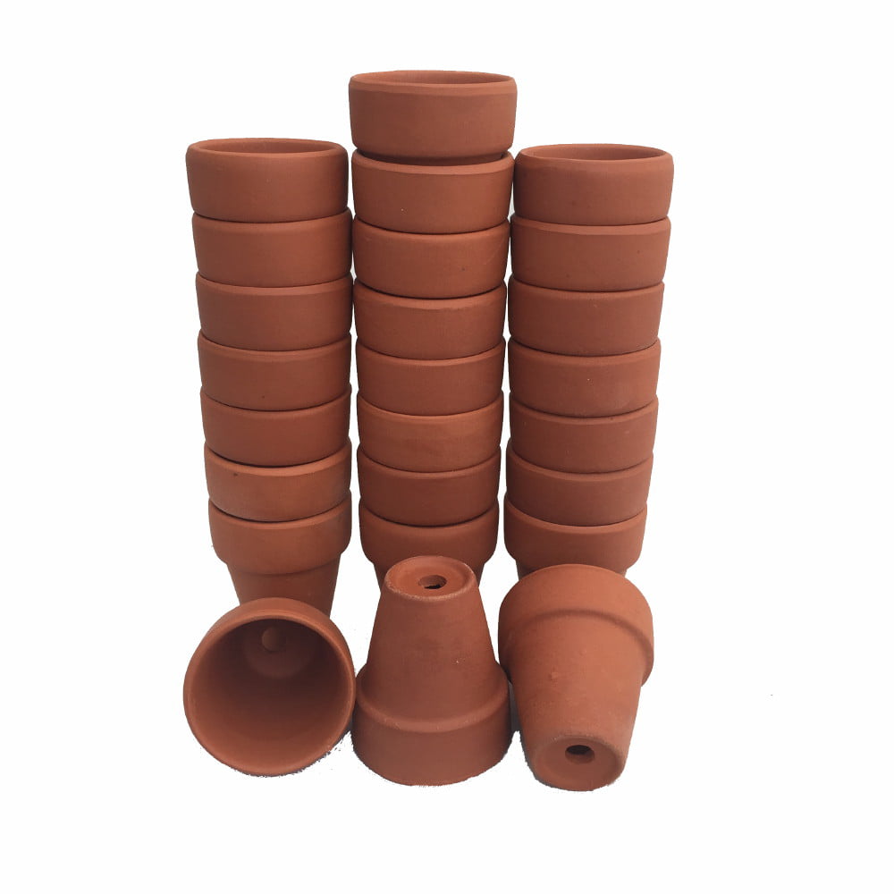 50 - 2.5" x 2.25" Clay Pots - Great for Plants and Crafts