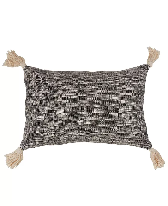Saro Lifestyle Boho Tassels Decorative Pillow， 16