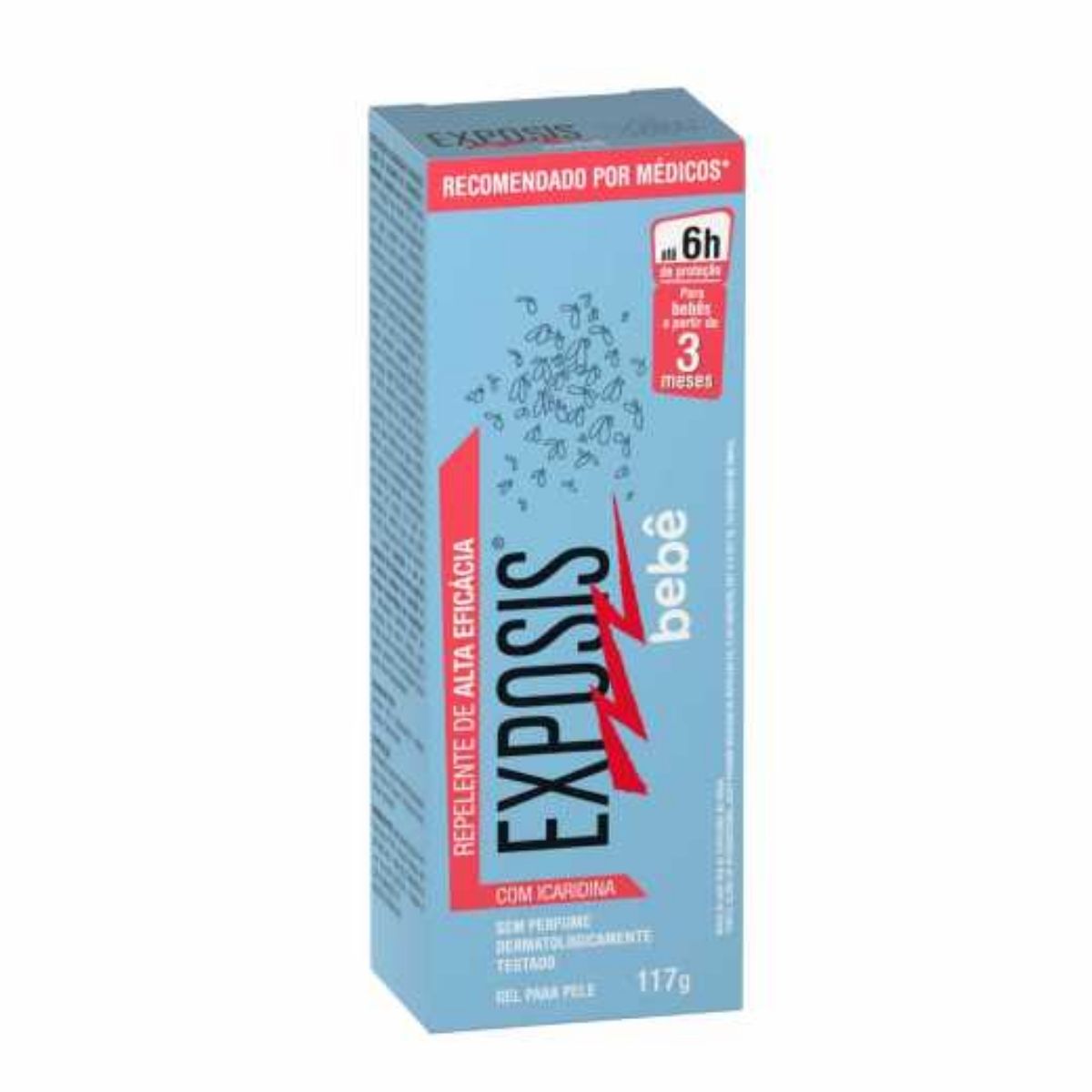 Repelente Exposis Extreme Bebe Ate 6 Horas de Protecao em Gel Tudo 117 g