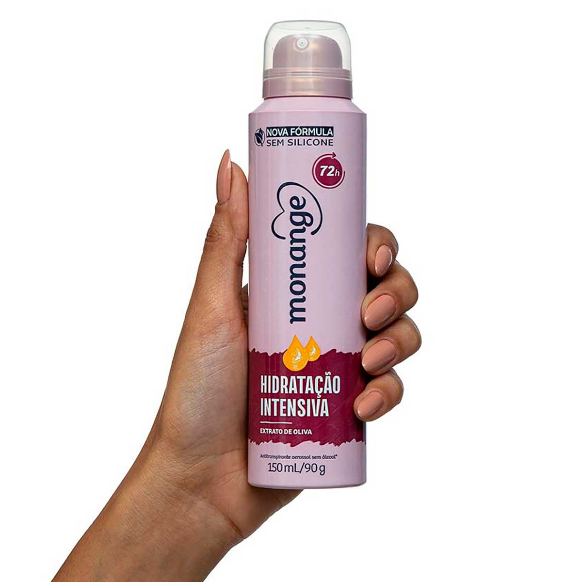 Desodorante Aerossol Antitranspirante Monange Feminino Hidratacao Intensiva 150ml