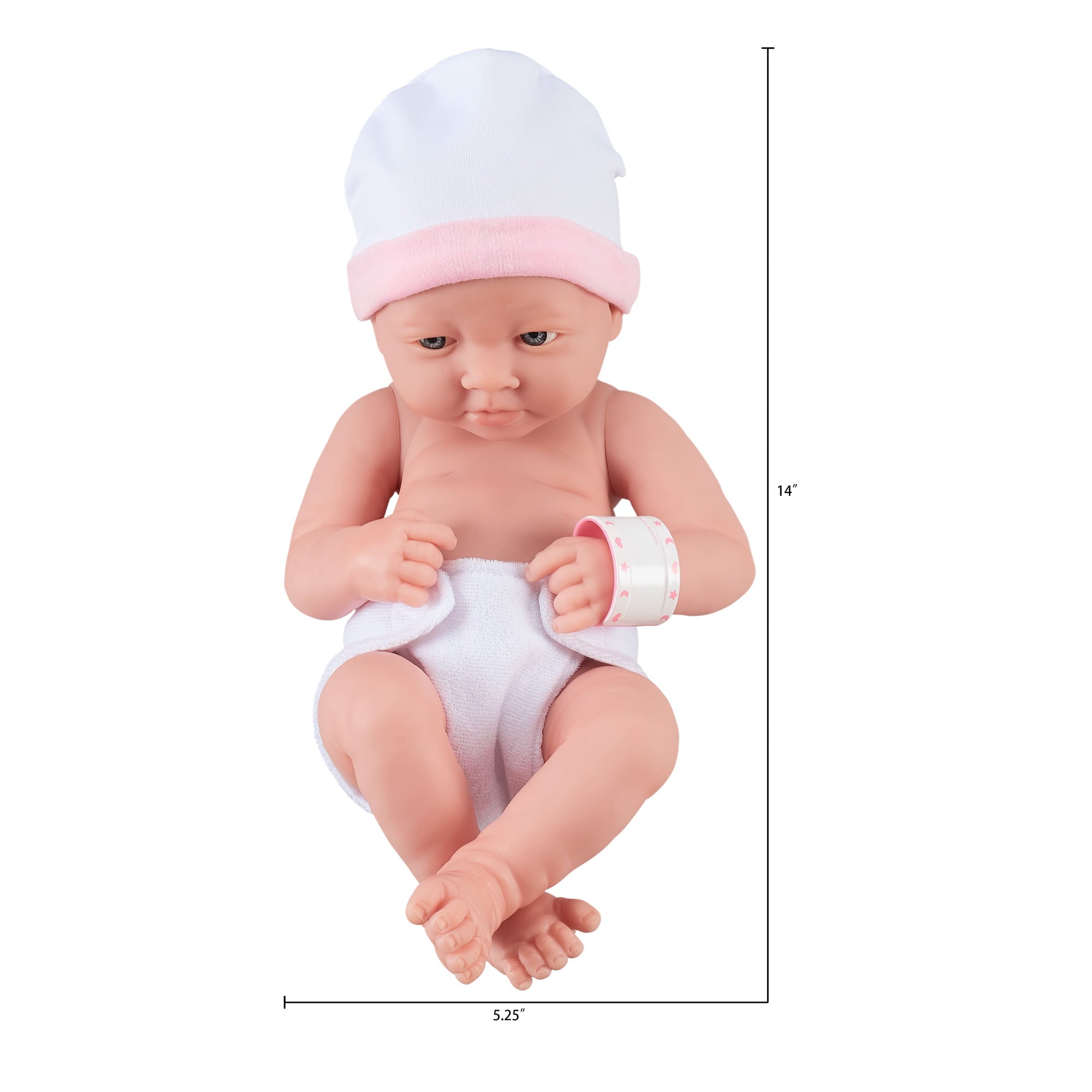 My Sweet Love Baby's First Day Pink Play Set, 10 Pieces, Featuring Realistic Newborn Doll, Perfect for Children 2+