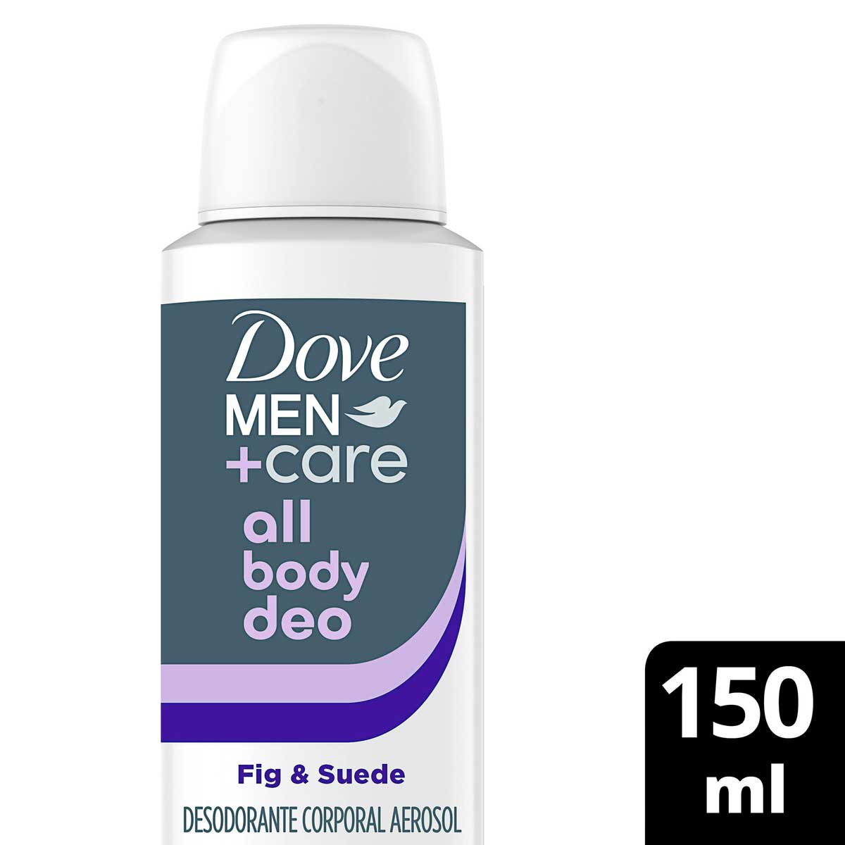 Desodorante Aerossol Fig & Suede Dove Men+Care All Body Deo 150ml Spray