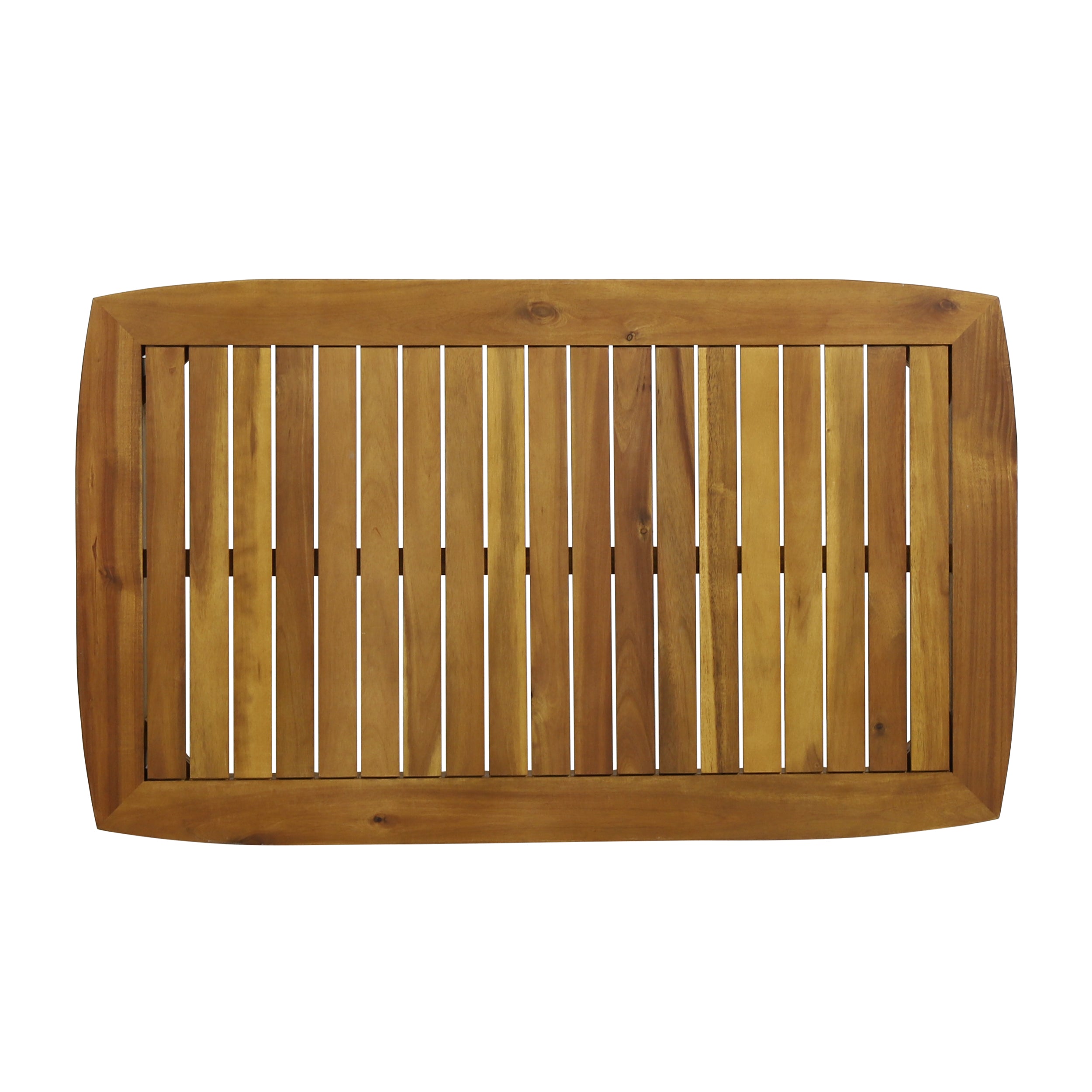 Emmry Outdoor Acacia Wood 4 Seater Chat Set with Coffee Table