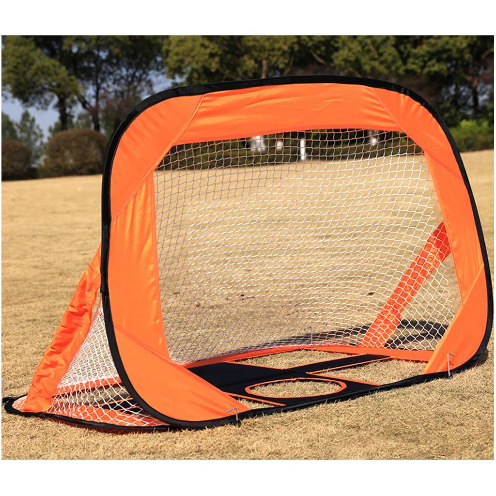 Children Orange Soccer Goal Portable Football Gate Outdoor Sport Toy Set