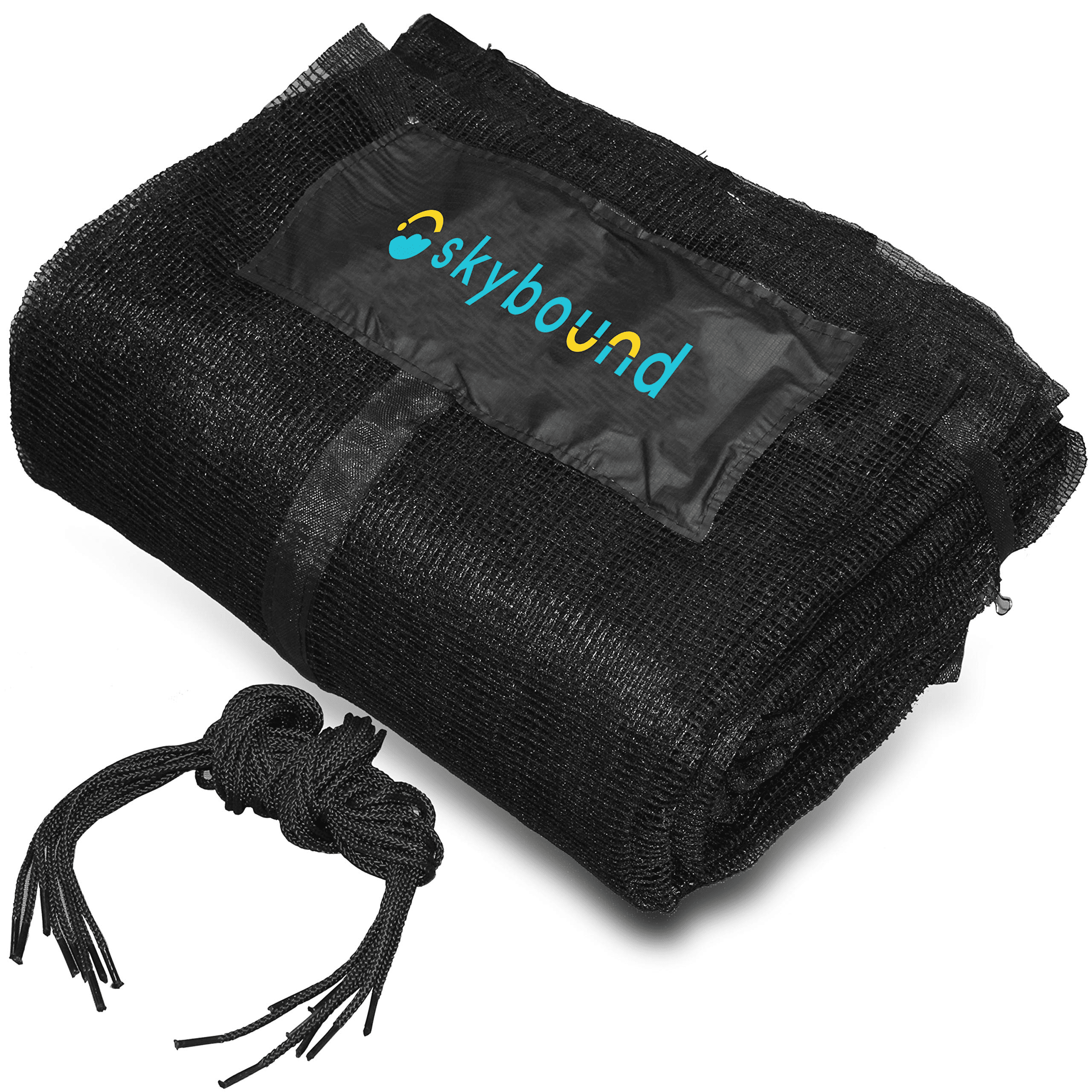 SkyBound Replacement Trampoline Safety Net Enclosure， Fits 15ft Skywalker trampolines that have 8 Straight-Curved Poles，Net Only!