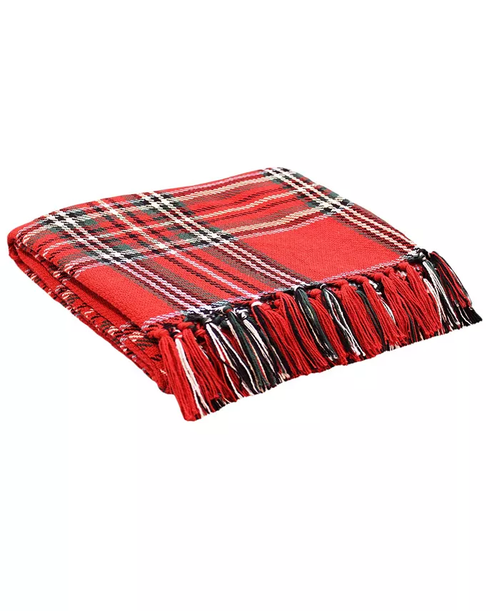 Mod Lifestyles Scotch Plaid Throw， 50