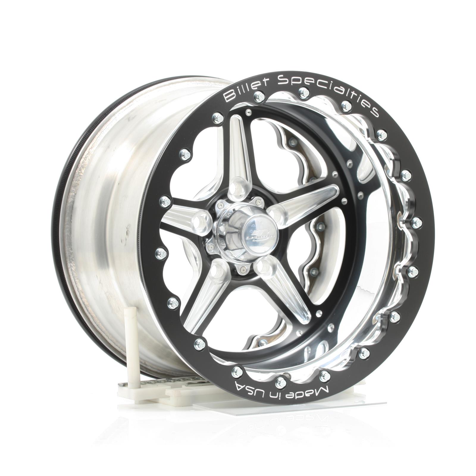 Billet Specialties BRDB35106545 Billet Specialties Street Lite Black Double Beadlock Wheels