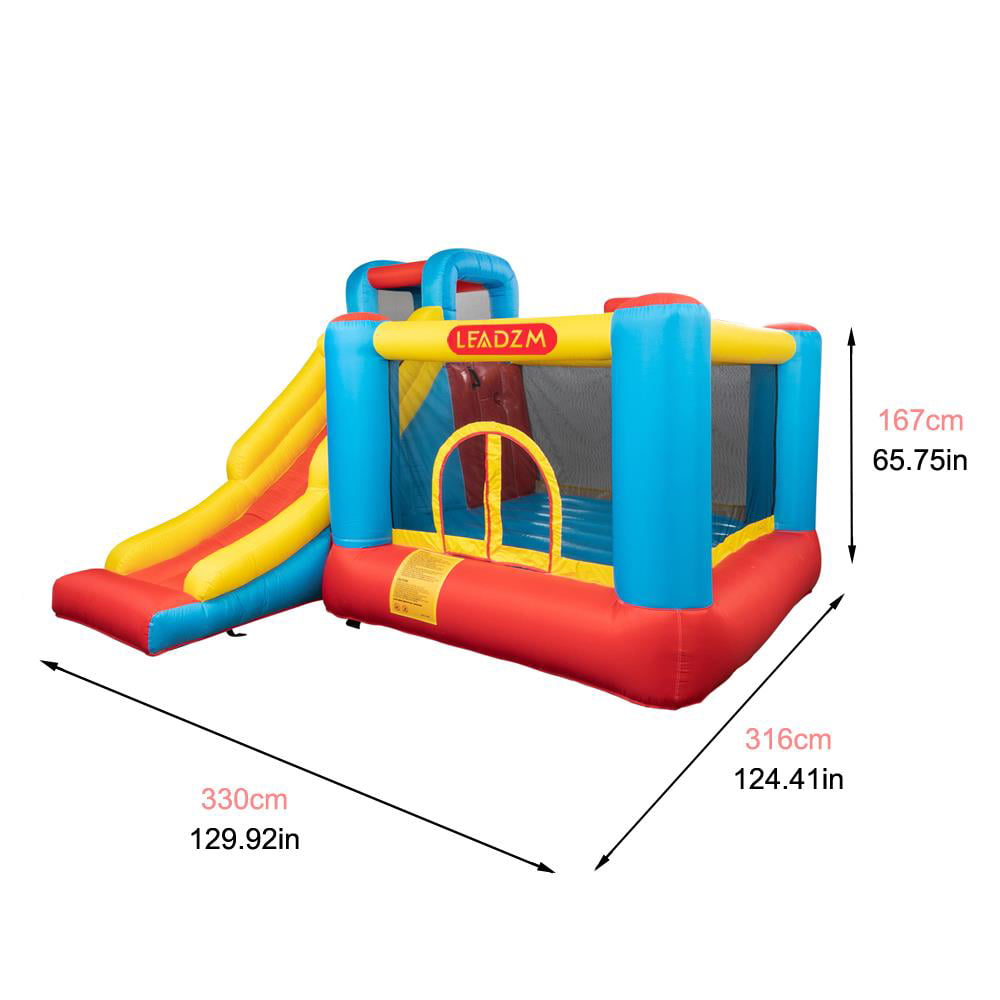 GoDecor Inflatable Bounce House Castle with Slide， 450W Blower for Kids
