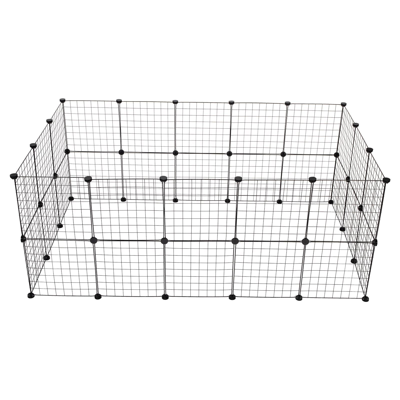 Ktaxon Pet Playpen， 32-Pannel Dog Puppy Cat Pen， Small Animal Cage Indoor Portable Metal Wire