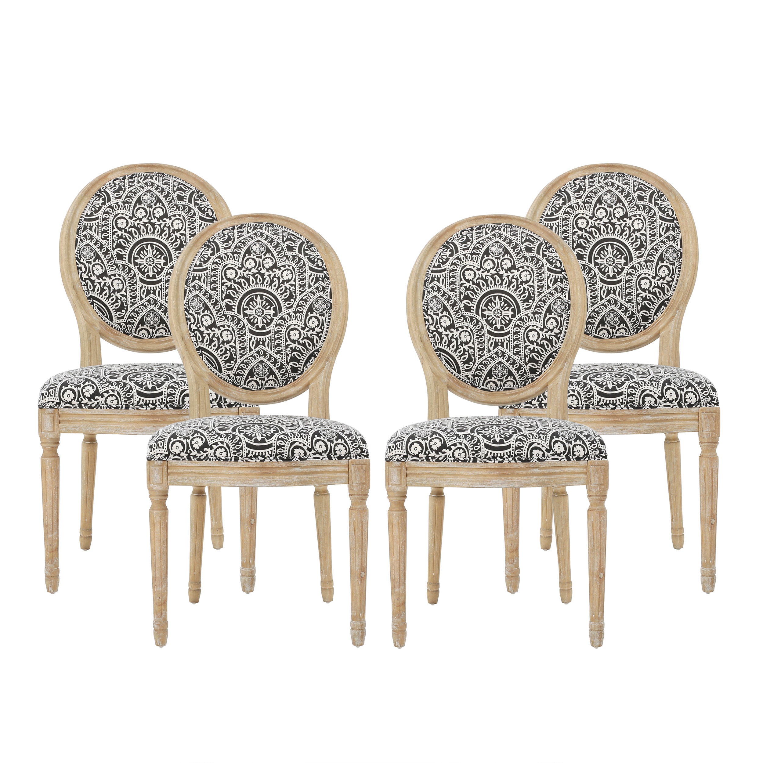 Lariya French Country Dining Chairs (Set of 4)