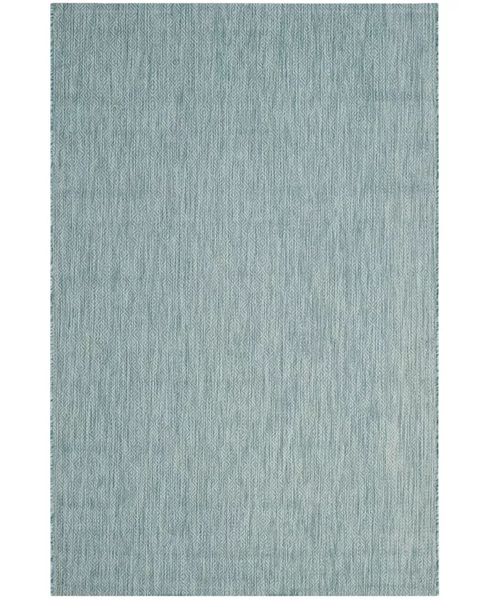 Safavieh Courtyard Aqua 4' x 5'7