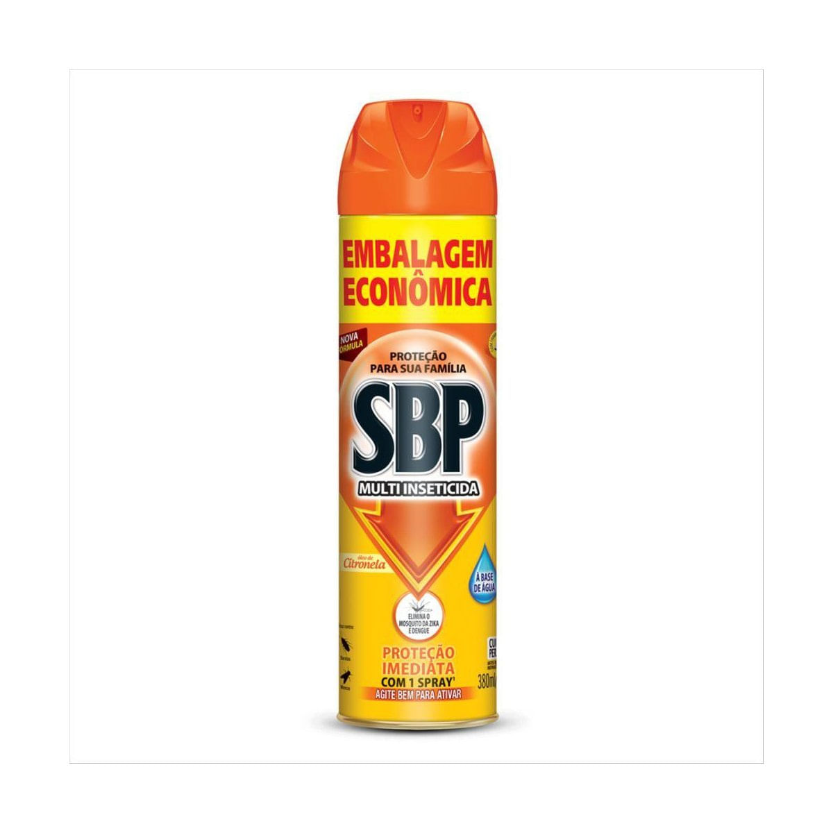 SBP Multi Inseticida Aerossol Oleo de Citronela Embalagem Economica 380ml