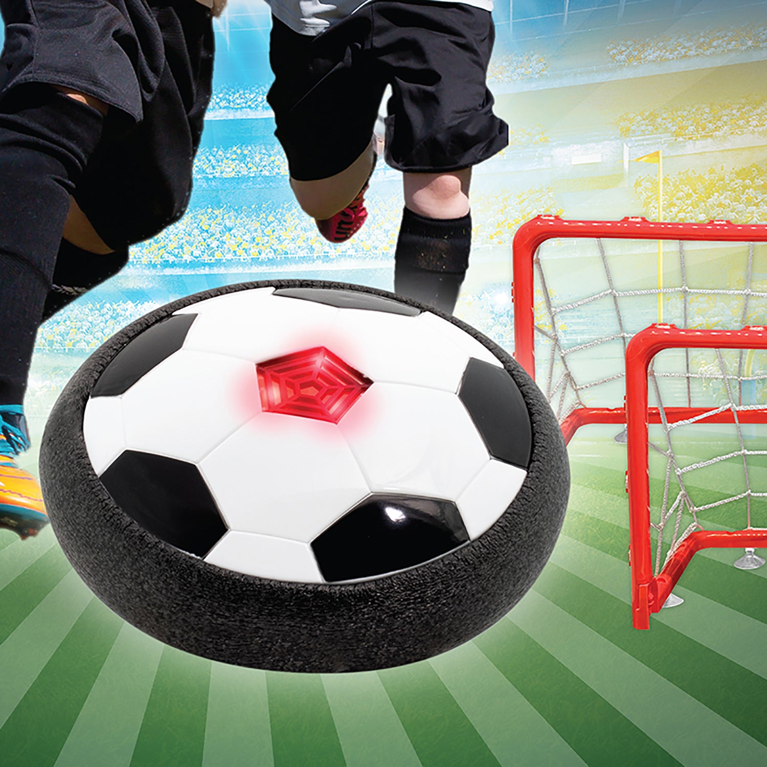 Maccabi Art - Air Soccer Hover Ball Disk With 2 Goal Post Nets Game
