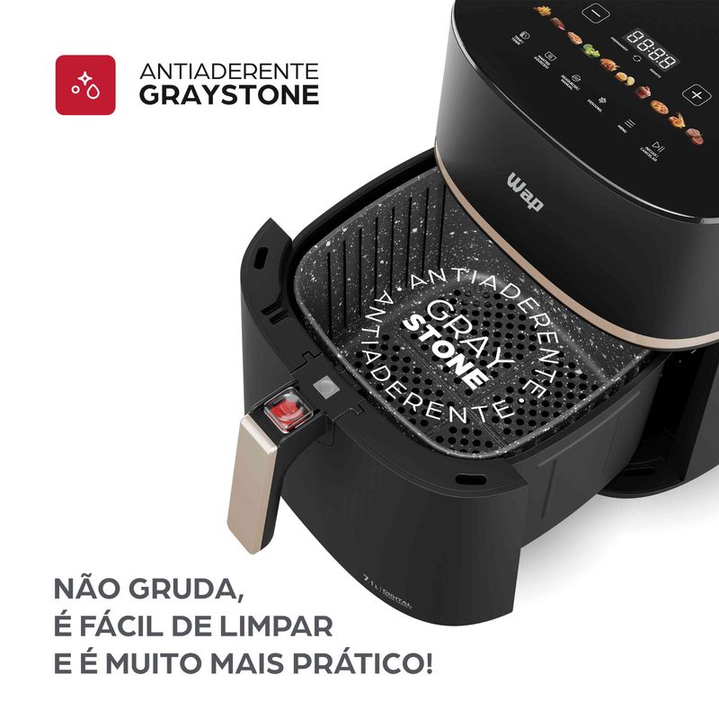 Fritadeira Elétrica WAP Air Fryer Mega Family Digital 7,1L